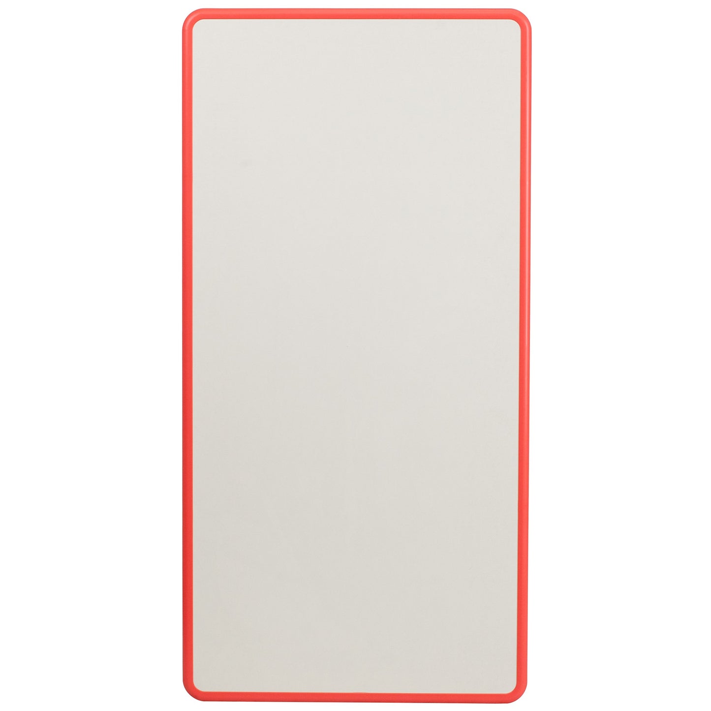 Flash Furniture Wren 23.625''W x 47.25''L Rectangular Red Plastic Height Adjustable Activity Table with Grey Top