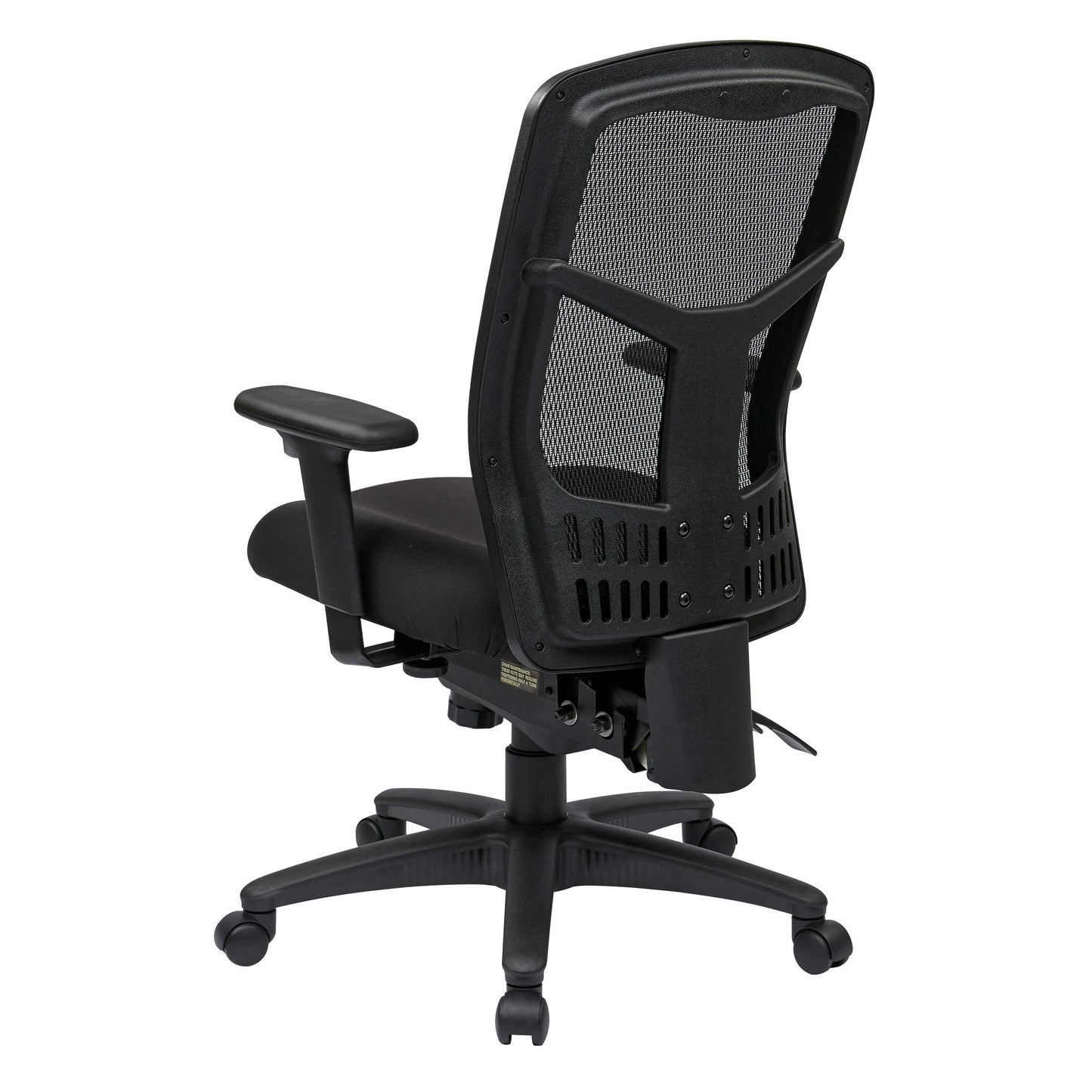Office Star ProGrid Breathable Mesh Manager's Office Chair with Adjustable Seat Height, Multi-Function Tilt Control and Seat Slider, High Back, Coal FreeFlex Fabric