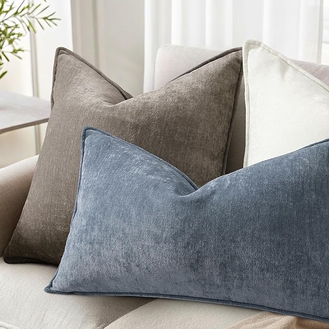 decorUhome Summer Couch Throw Pillow Covers 20x20 Set of 2, Decorative Soft