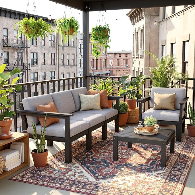 Stoog Modular Patio Sofa Set, 11-Piece Outdoor Sectional Sofa Set