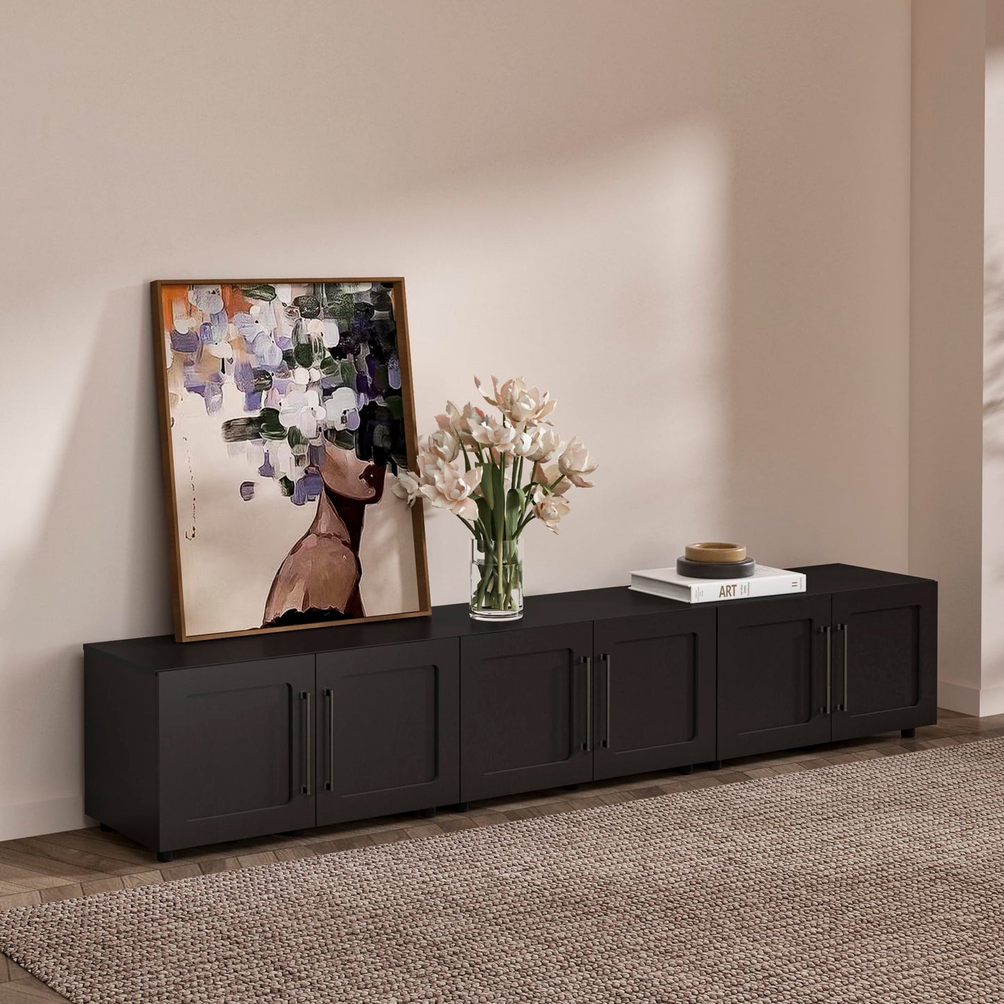 From the Tree Furniture 32 Inch Modular Sideboard Storage Cabinet with Soft-Close Doors | Buffet Accent Cabinet for Living Room, Entryway, Dining Room & Office | Scratch-Resistant Modern Design