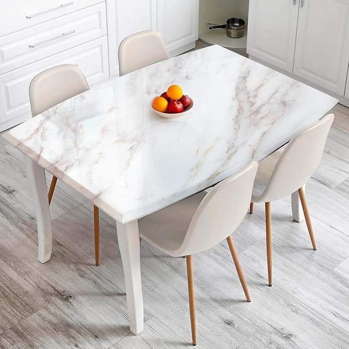 rabbitgoo Glossy Marble Contact Paper Peel and Stick Wallpaper 35.4" x 78.7"