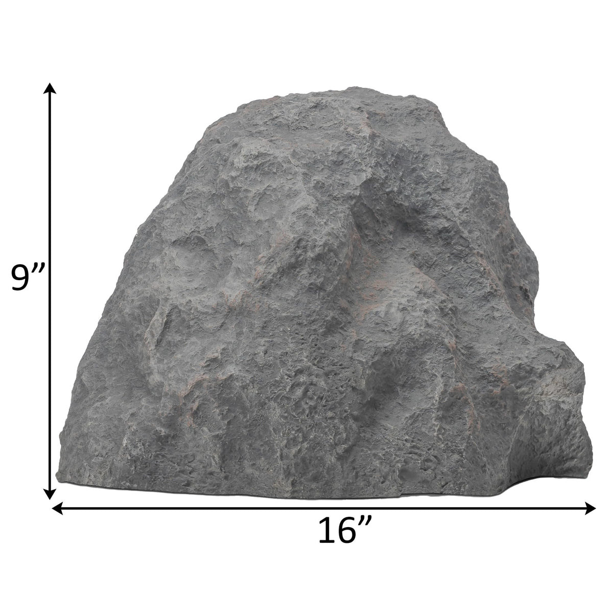 Gardenised Decorative Outdoor Weather-Resistant Artistic Artificial Faux Stone Rock, Garden Patio Granite Grey Fiberglass Stone, Charm Shaped