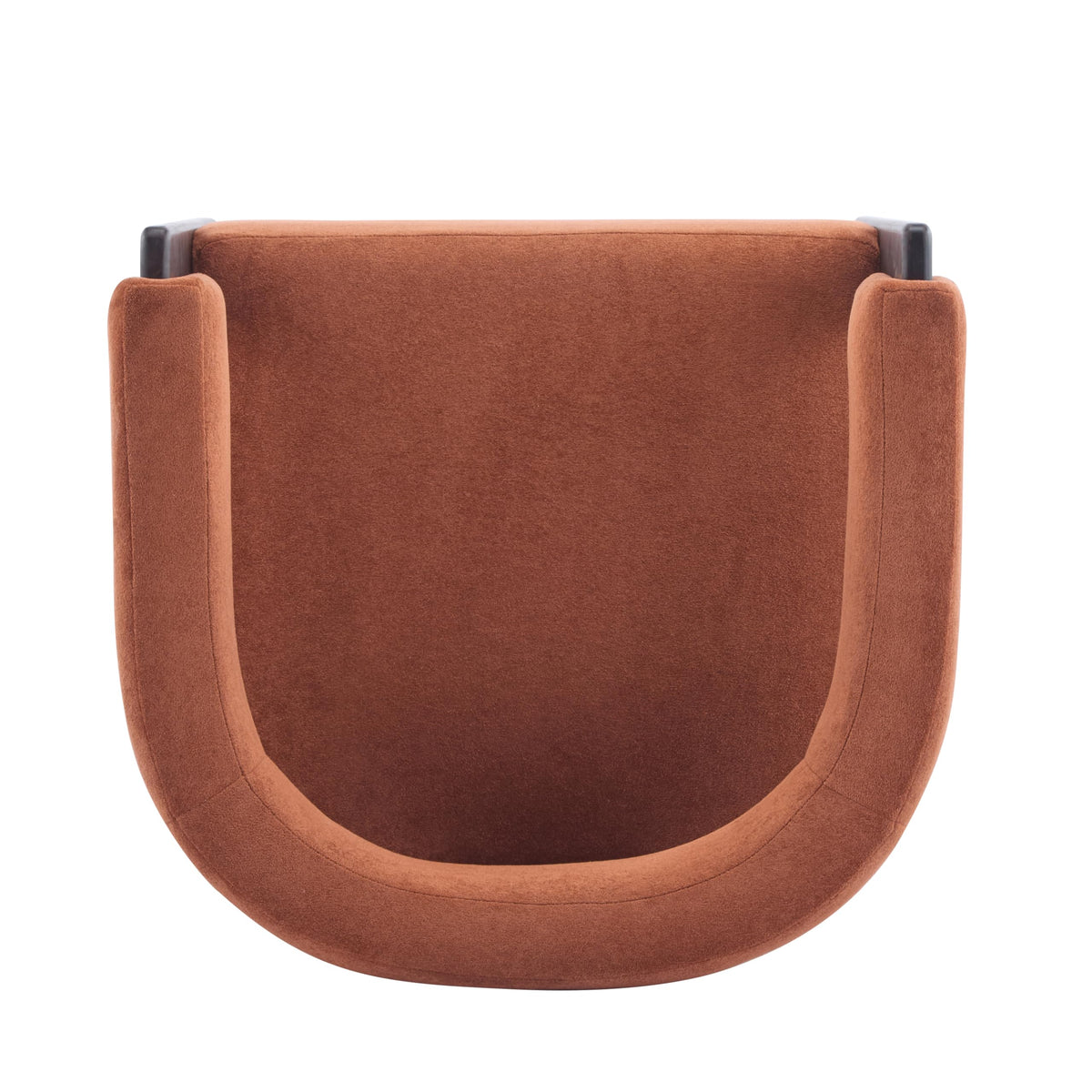 Christopher Knight Home Nettie Modern Accent Chair for Living Room, Velvet Fabric Single Lounge Sofa Chair with Wooden Frame, Comfy Reading Chair for Bedroom, Lounge Armchair with Cushion,Burnt Orange