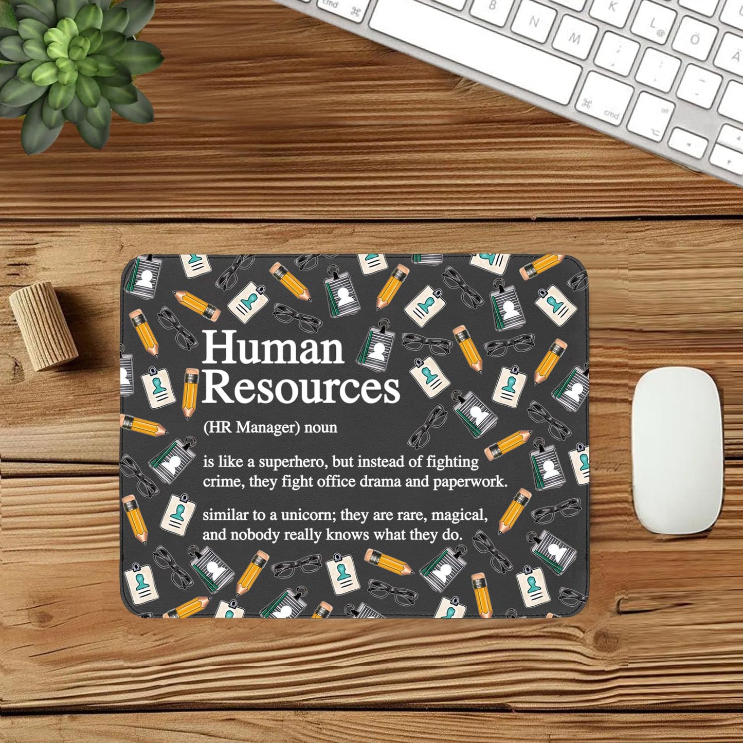 Hr Mouse Pad Human Resources Office Desk Decor Accessories Hr Manager Director Thank You Appreciation Gift Coworkers Colleague Mousepad (Human Resources Mousepad)