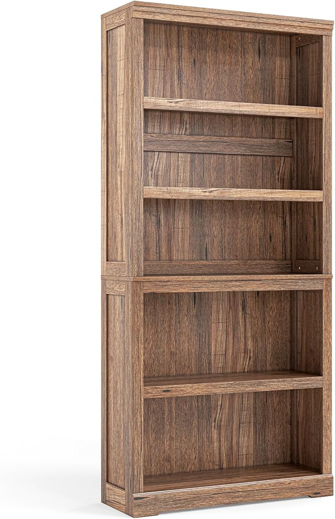 LINSY HOME 5-Shelf Bookcase, Bookshelves Floor Standing Storage Shelves 68 in