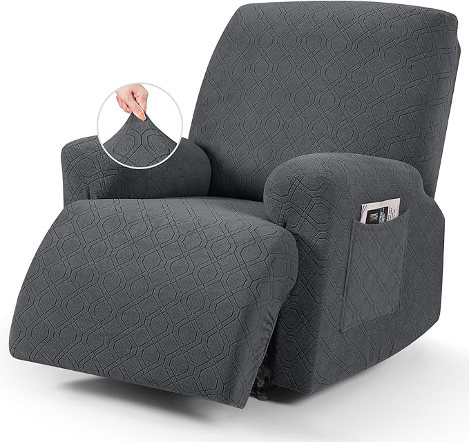 VANSOFY Recliner Chair Covers, 3-Pieces Stretch Recliner Covers