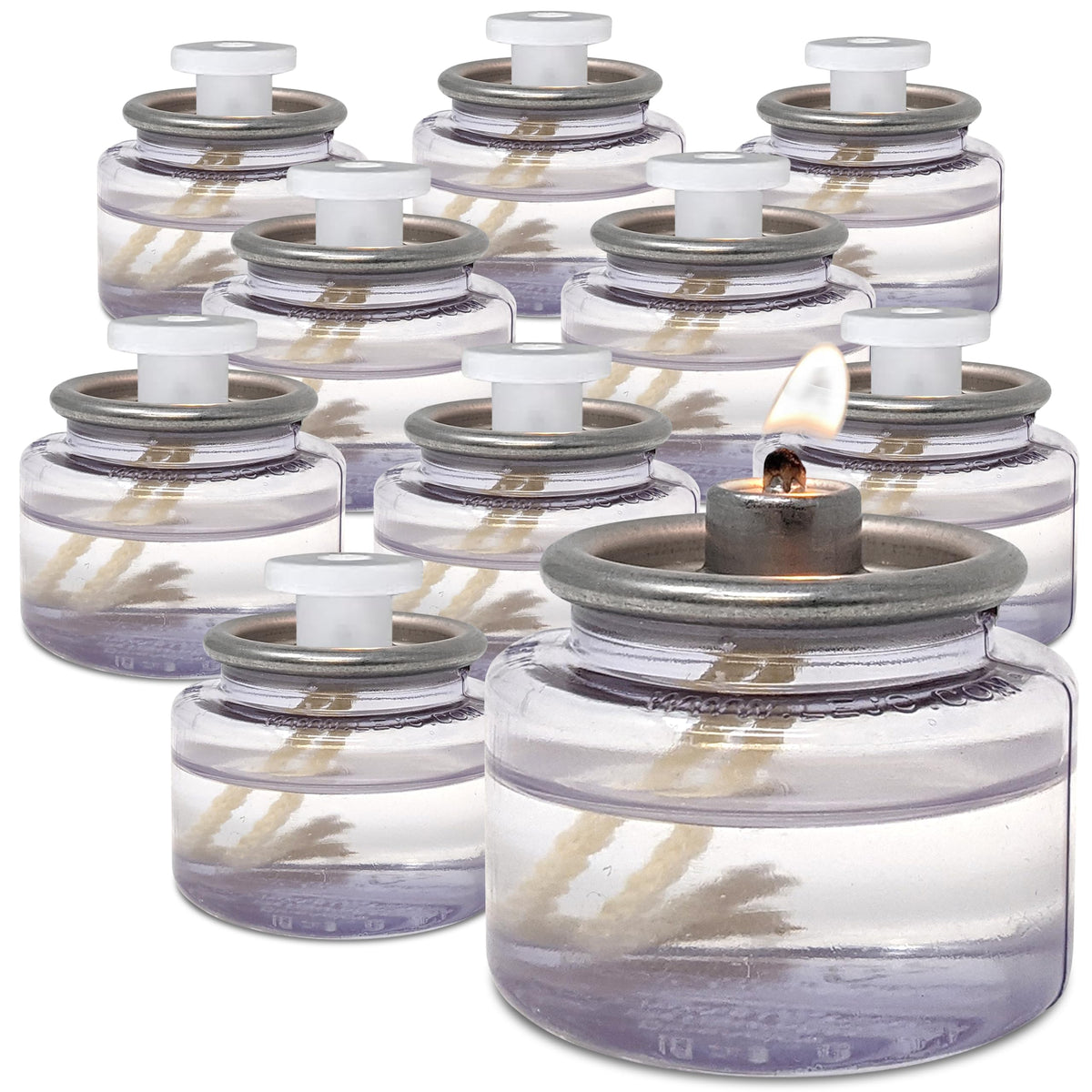 Hyoola Liquid Candles - 8 Hour Disposable Paraffin Tea Lights - 180 Pack for Restaurant Tables and Emergencies