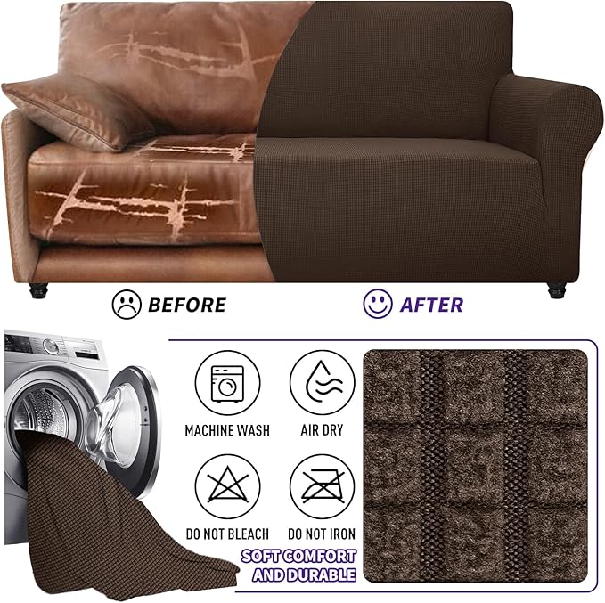 ZNSAYOTX Stretch Oversized Couch Cover Universal Sofa Covers