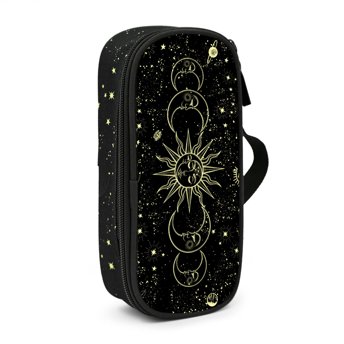 Droerfes Moon Sun Pencil Case Pencil Pouch Large Capacity Pen Bag School Office Organizer Stationery Storage Box For Girls Boys Teen Kids