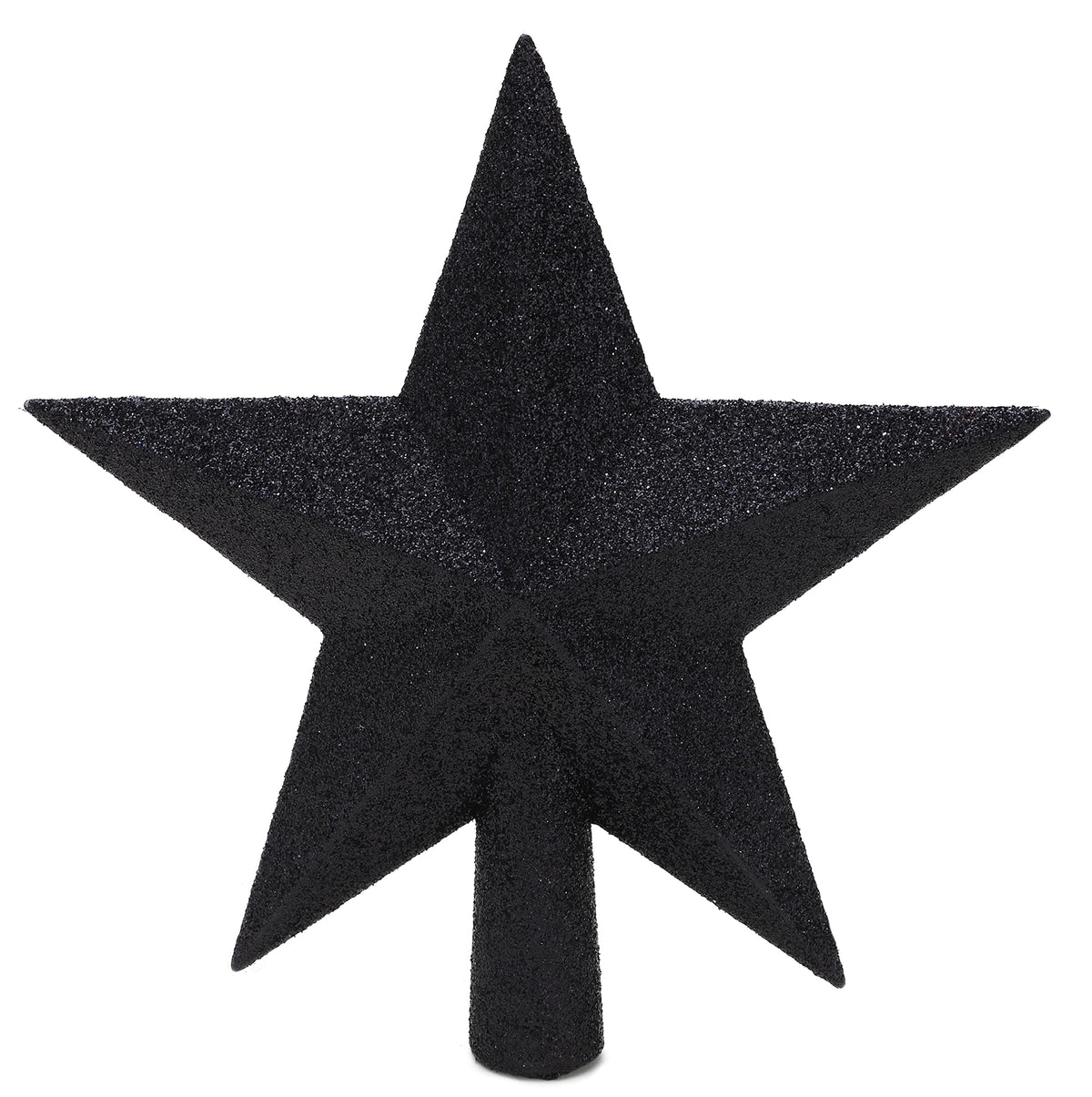 Christmas Concepts® 20cm Glitter Tree Top Star Decoration – Christmas Tree Topper/Ornament (Black)