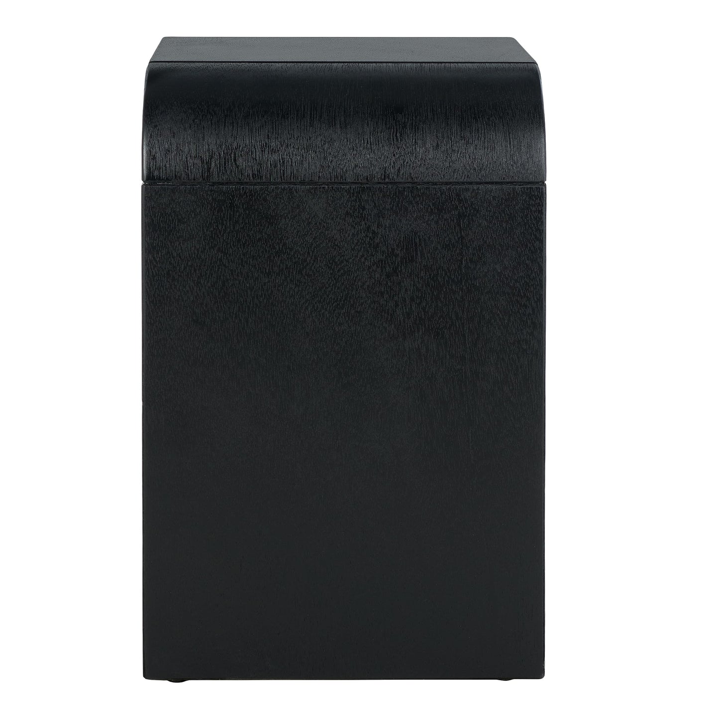 SAFAVIEH Home Collection Liasonya Black Waterfall Curved Side End Accent Table for Living Room Bedroom (Fully Assembled)