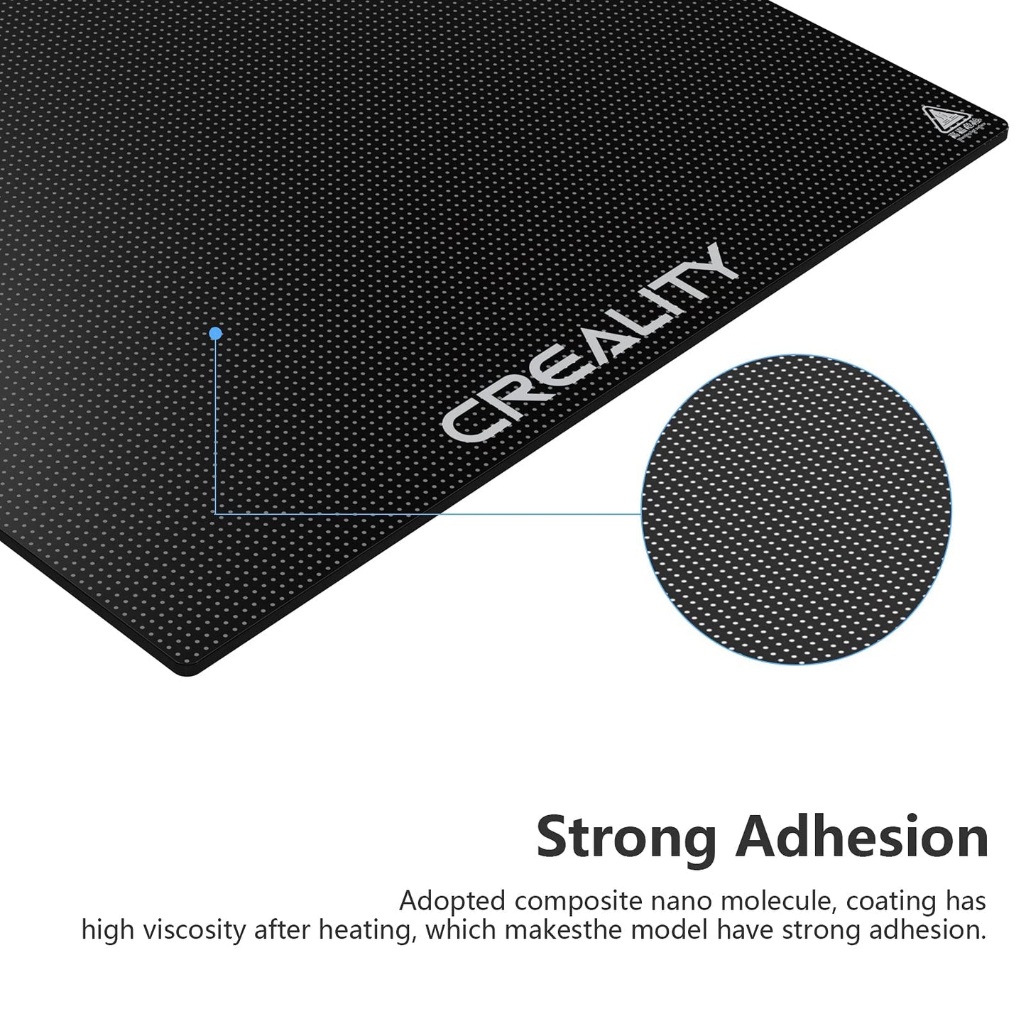 Creality Official Ender 3 Glass Bed 3D Printer Platform, 235x235MM Tempered Glass Plate Build Surface for Ender 3 PRO/Ender 5 PRO/Ender 3 S1/Ender 3 Neo/Ender 3 V2 Neo, Good Adhesion Remove Easily