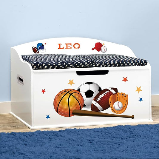 DIBSIES Personalized Creative Wonders Toy Box, 30 x 19.25 x 18 inches,