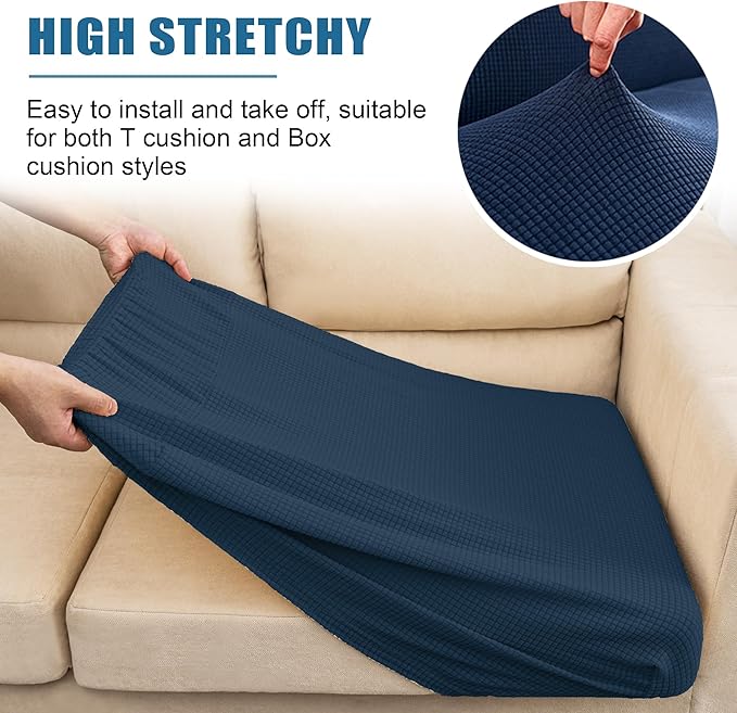 Water Repellent Couch Cushion Cover Stretch, Seat Cushion Cover, Armchair Cover