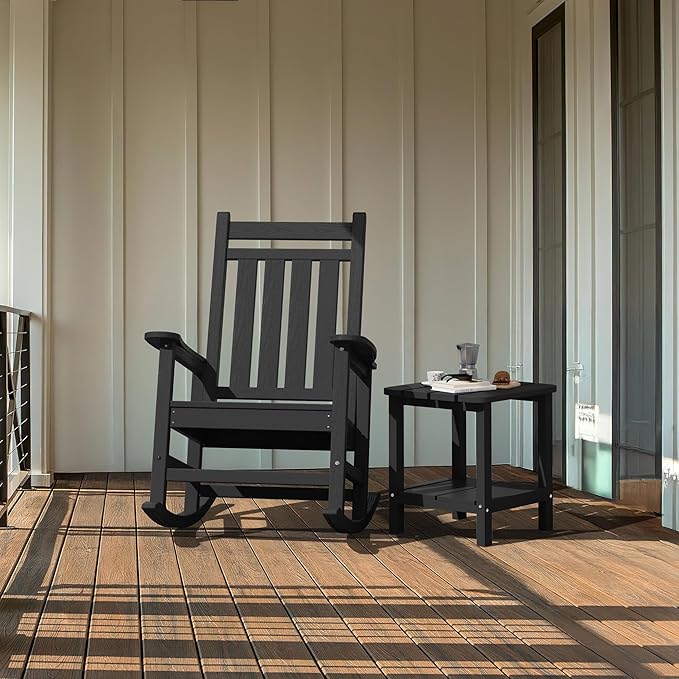 SERWALL Double Adirondack Side Set of 2, Table Rectangular End Table