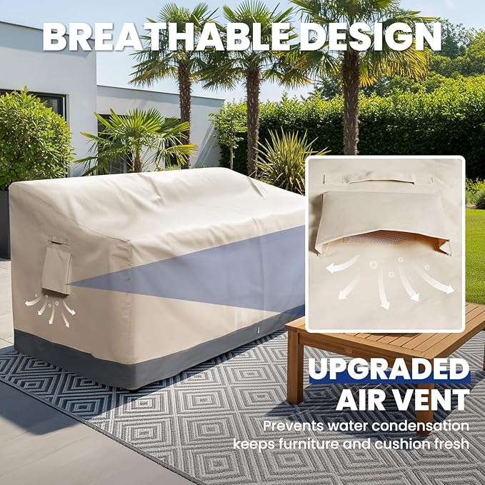 Extra Heavy Duty 2 Seater Outdoor Sofa Cover Waterproof