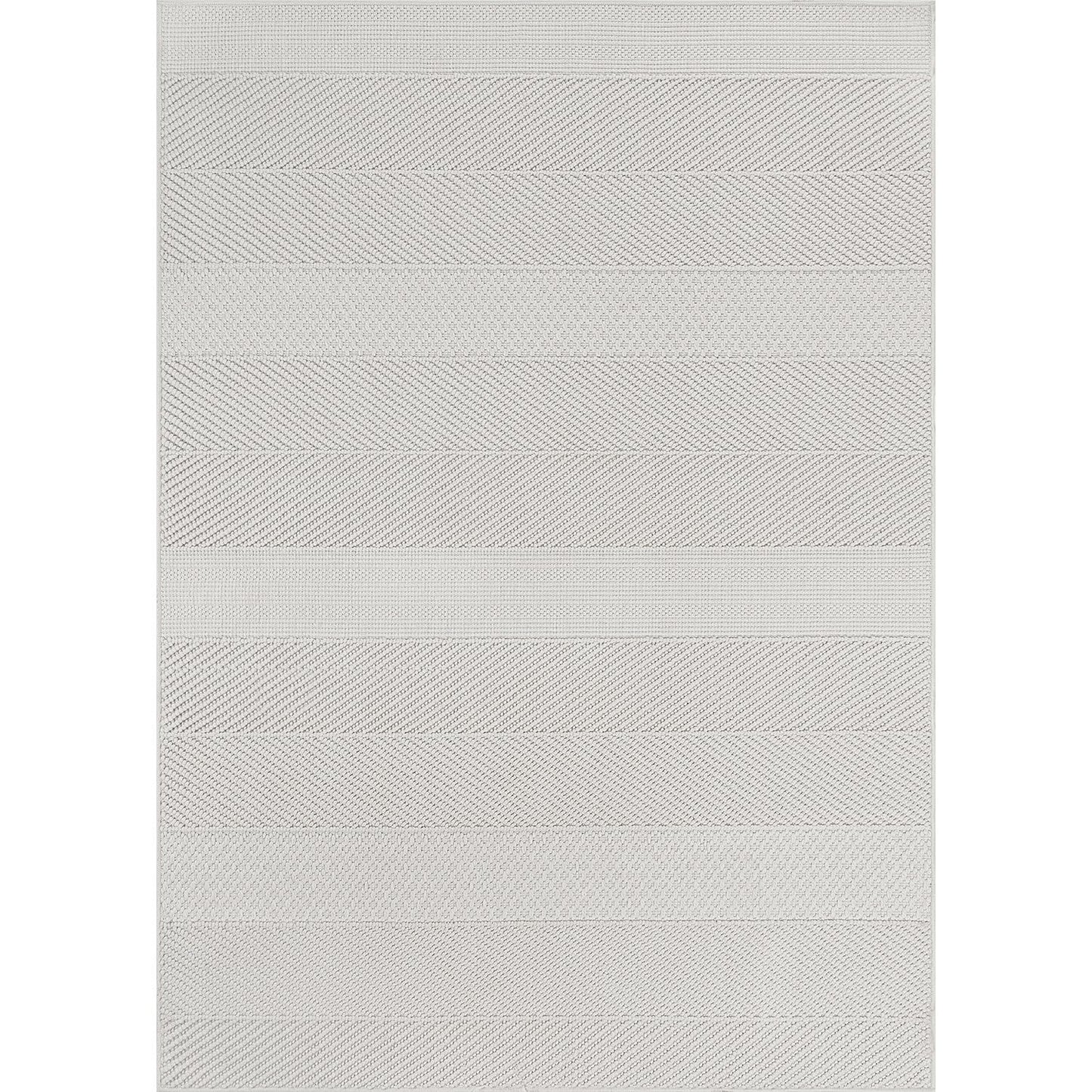 Beverly Rug Micro Loop Area Rug White 8x10 Modern Luxury Soft Boho Geometric Durable Indoor Area Rugs for Living Dining Room Office Stain Resistant Non Shedding Casual Indoor Carpet White 8 x 10