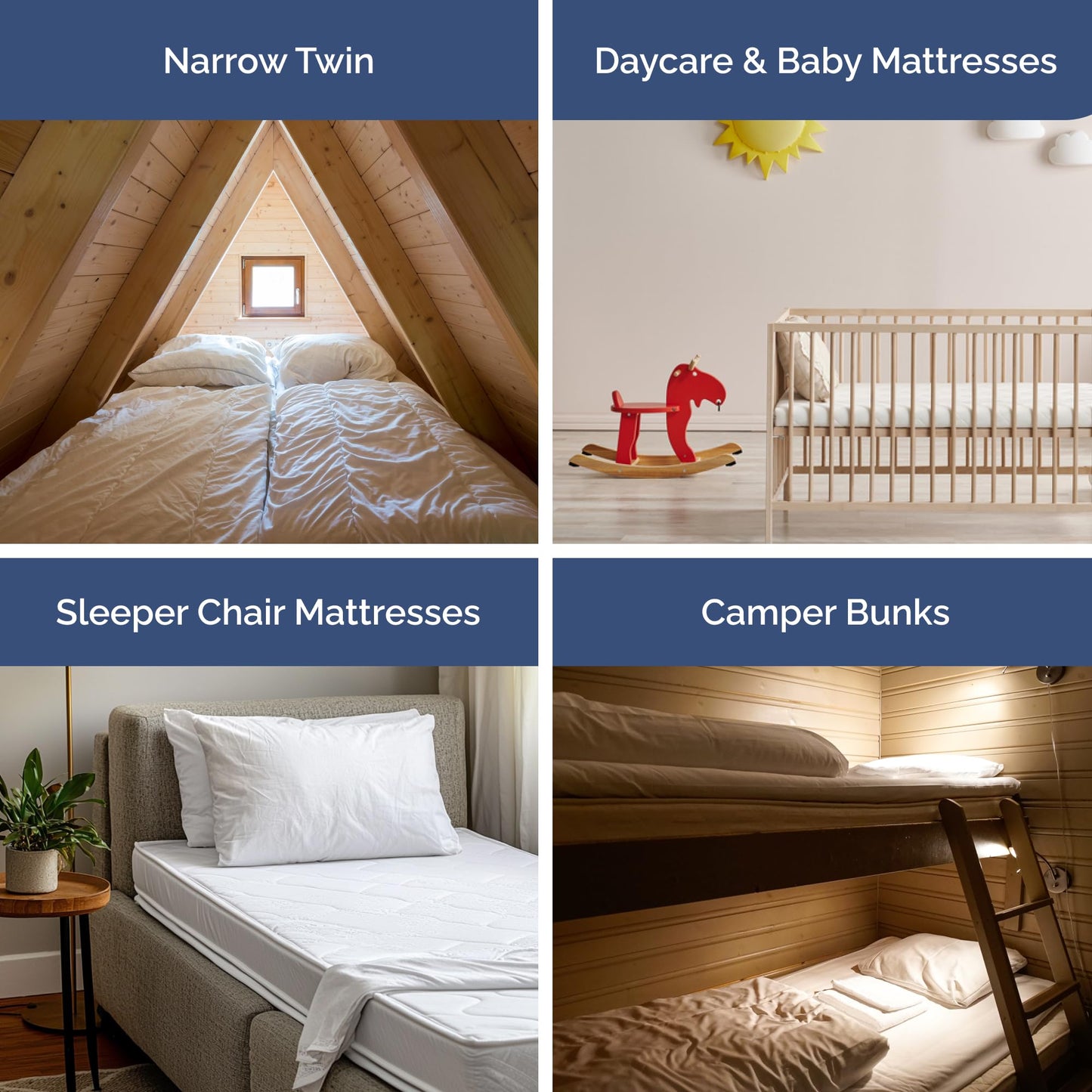 Cot Sheet Set 30” x 75” – Easy-Fit Cot Size Mattress Sheets – Ideal for Narrow Twin, Camper Bunk, RVs, Twin Bunks, Day Care and Camping Cots - Cot Size Fitted Sheet fits 6” to 10” Mattresses – White