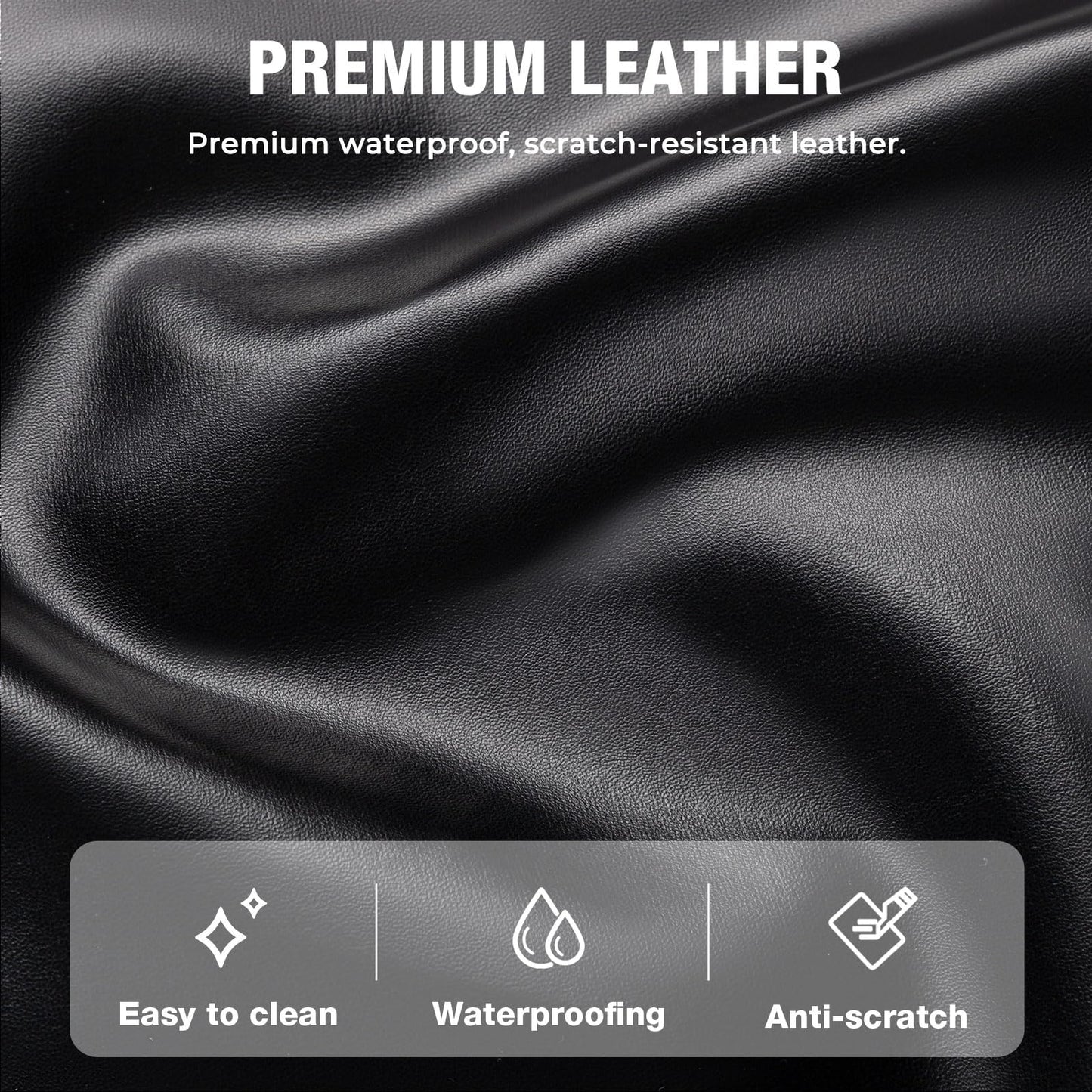 PU Leather Massage Table Cover Fitted with Elastic Band, Waterpoof Oilproof, 77x31.5 in Massage Bed Cover Protector, ONLY Fits 77in/195cm Length for Tattoo/Spa/Lash Bed, Wipeable Waxing Table Covers