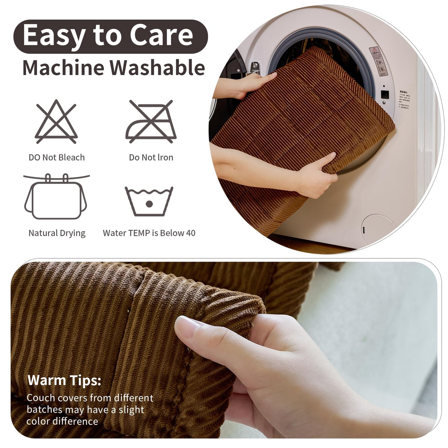 PJLZJFBY Couch Covers for Dogs Washable, 27.6"x82.7" Non Slip Couch Covers for Loveseat Sofa Pet Friendly, Soft Fuzzy Sofa Covers for Pet, Dog Couch Cover Furniture Protector(1PC,Dark Brown)