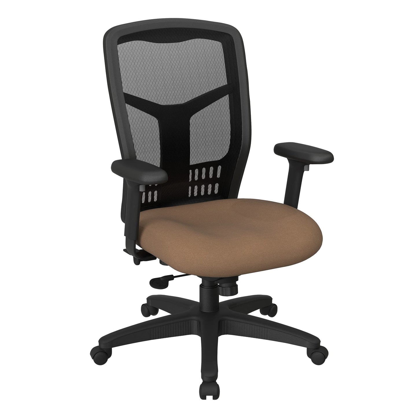 Office Star ProGrid High Back Manager's with Adjustable Seat Height, 2-to-1 Synchro Tilt Control and Seat Slider, Icon Taupe Fabric