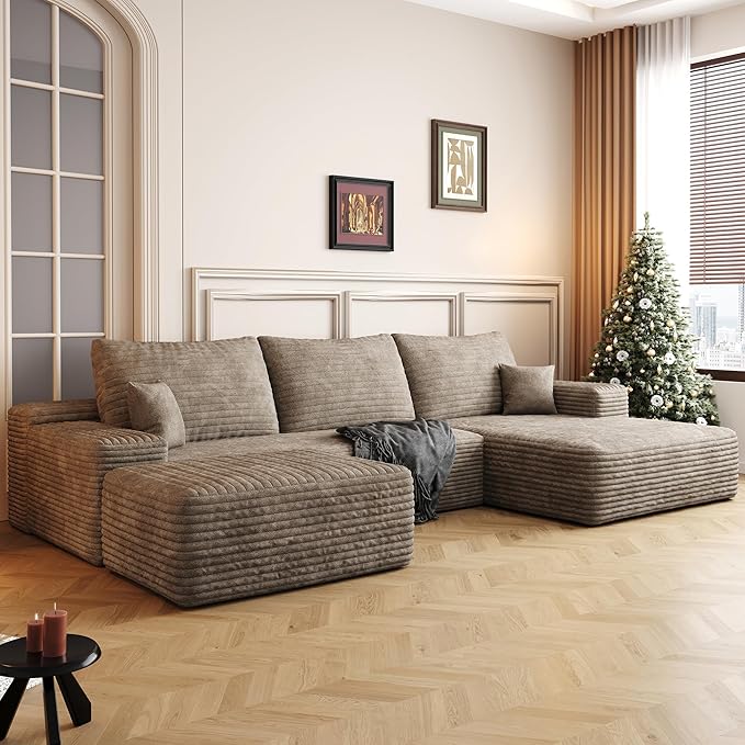 108" Sectional Couches for Living Room Cloud Couch Sofa