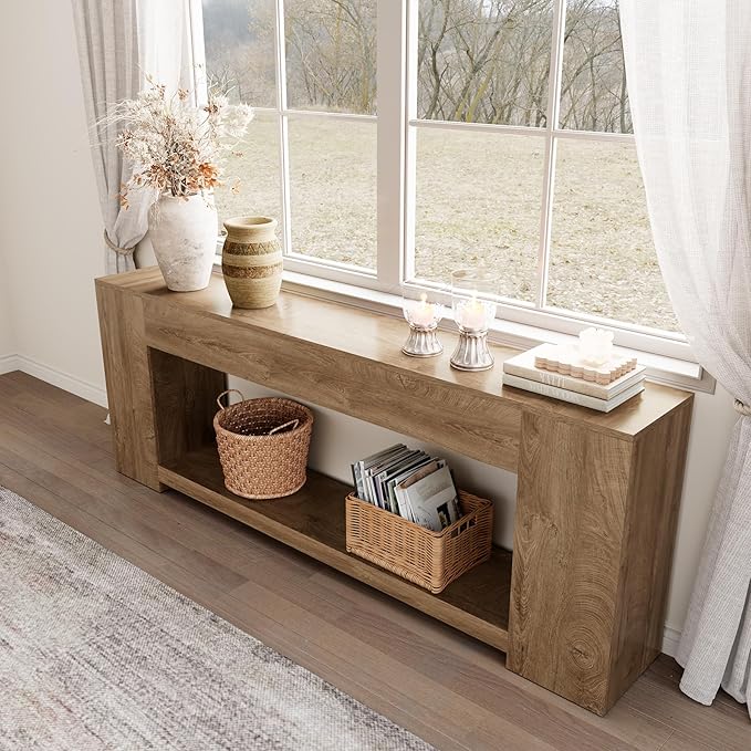 Epecoya 86-Inch Extra Long Console Table