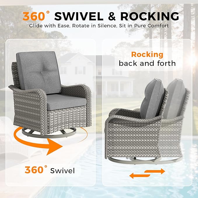 10-Seat Outdoor Wicker Patio Furniture Set