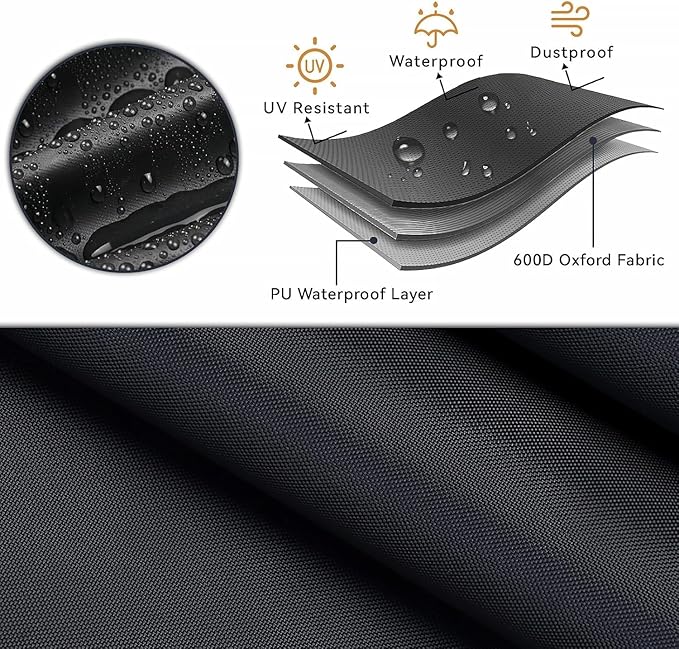 Chaise Lounge Covers, 2 Pack Waterproof Outdoor Lounge Chair Covers