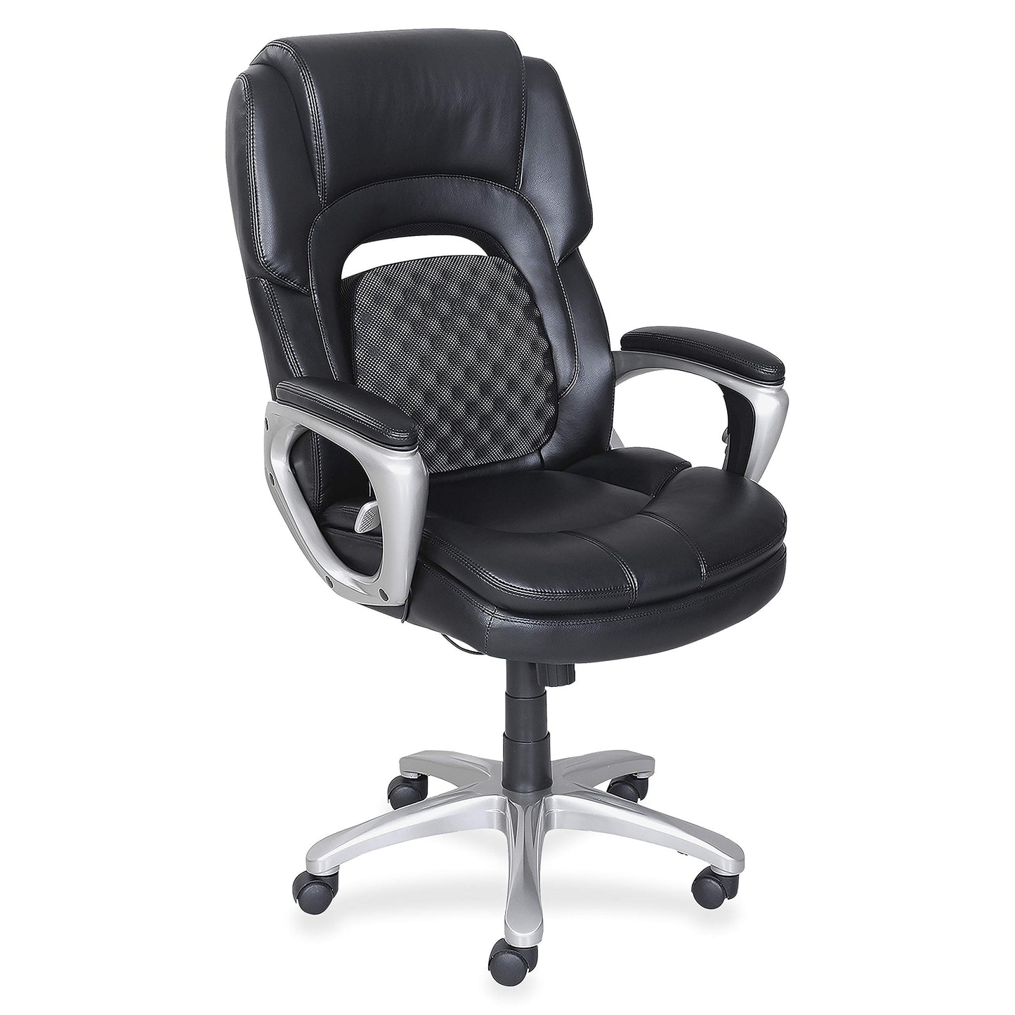 Lorell Wellness by Design Accucel Black Executive Chair