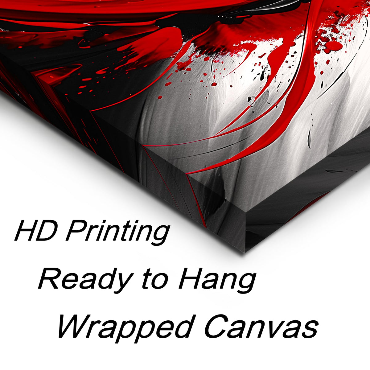 Black and White Red Large Canvas Wall Art for Living Room Framed Print Picture Painting Bedroom Office Wall Decor Modern Room Abstract Wall Decorations Artwork Size 20x40 Ready to Hang