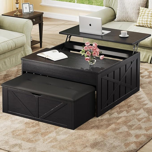 HUAHUU Coffee Table, 31.5 Lift Top Coffee Tables