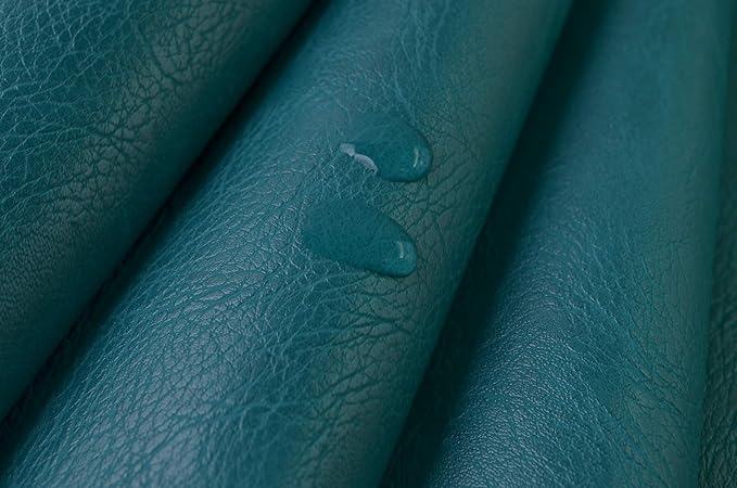 Wento Thick Half Yard Faux Leather Fabric Soft Skin Grain PU Leather