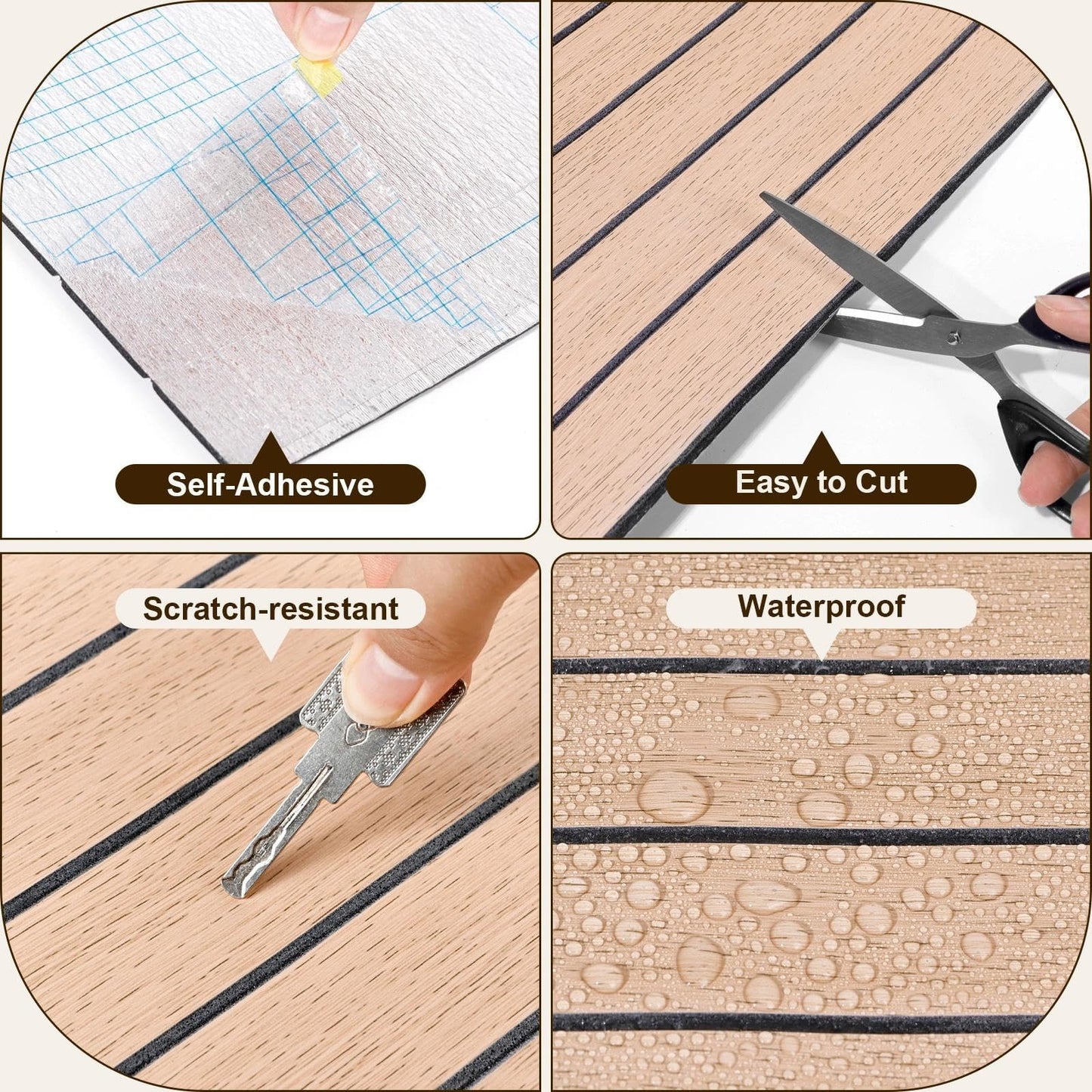 Peel and Stick Slat Wall Panel 15.75"X118" PVC Self-Adhesive Thick Light Oak Wood Grain Wallpaper Panel 3D Soundproof Wall Panels for Walls