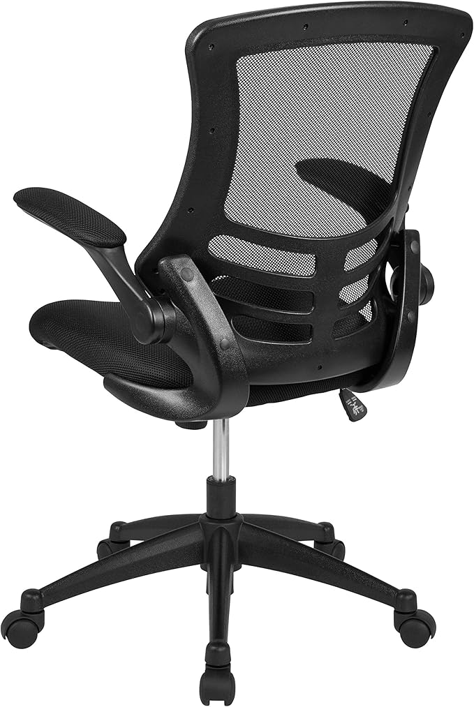Flash Furniture Kelista Mid-Back Black Mesh Swivel Ergonomic Task Office Chair
