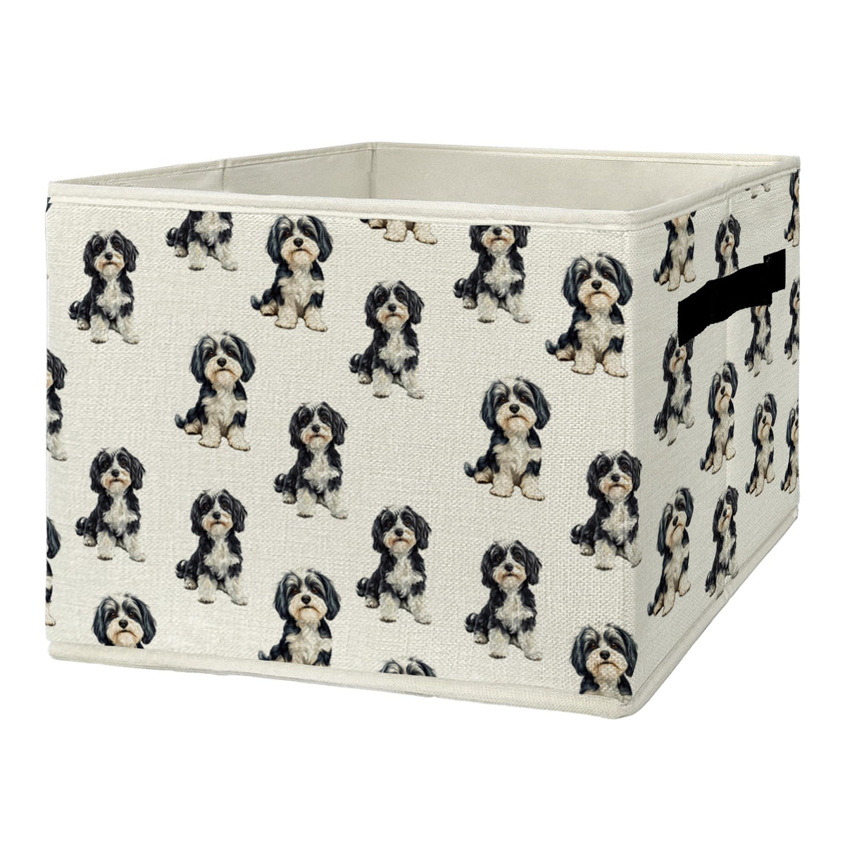 EGBTL Havanese Gifts Storage Bins & Boxes with Handles, Dog Foldable Basket for Organizing Dog Lovers Owners Women, Havanese Christmas Storage Laundry Hampers for Bedroom Bathroom Clothes Toys Books