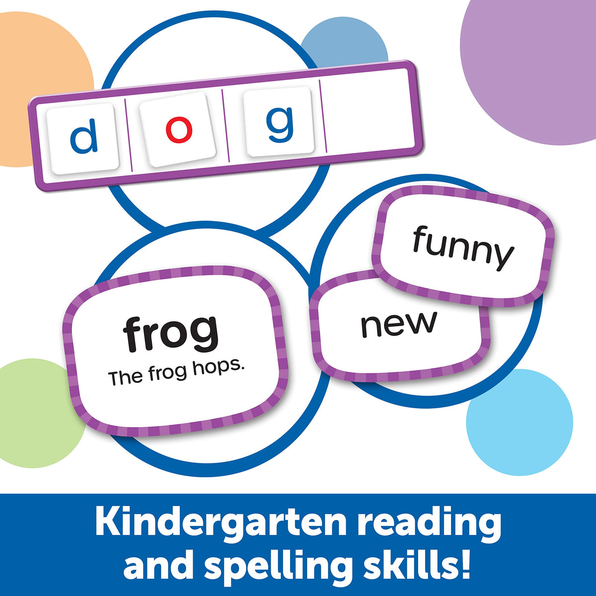 Learning Resources Skill Builders! Kindergarten Reading Activity Set - 122 Pieces, Ages 5+, Back to School Essential Materials, Homeschool Supplies