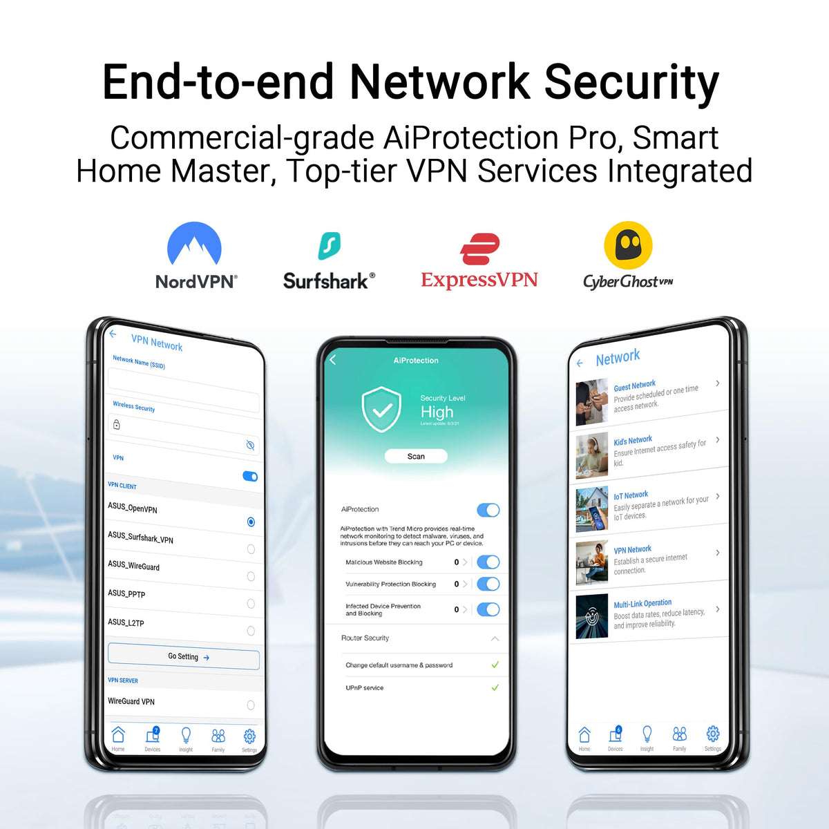 ASUS RT-BE58U WiFi 7 Router - Dual-Band, Dual-WAN, Up to 3.6 Gbps, Mesh + VPN Compatible, 3yr Warranty