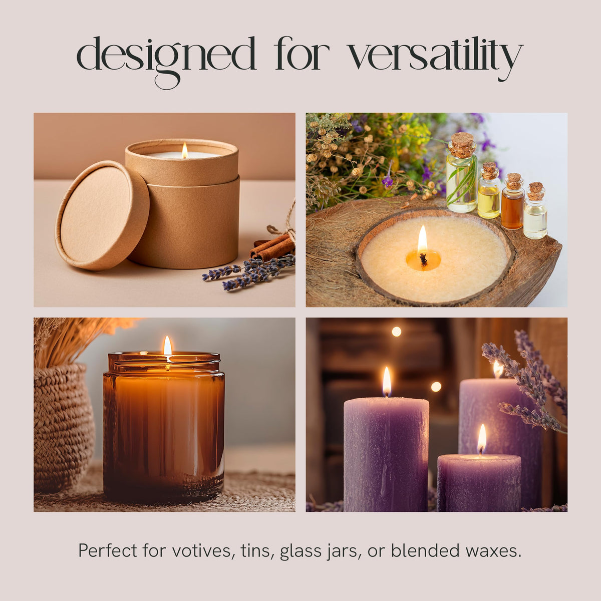 EAP Innovations CD-2 Candle Making Wicks, Ideal for Vegetable-Based Waxes, Flat Braided, Coreless Wicks for Candle Making & Consistent Flame, 6" Length, Pack of 100