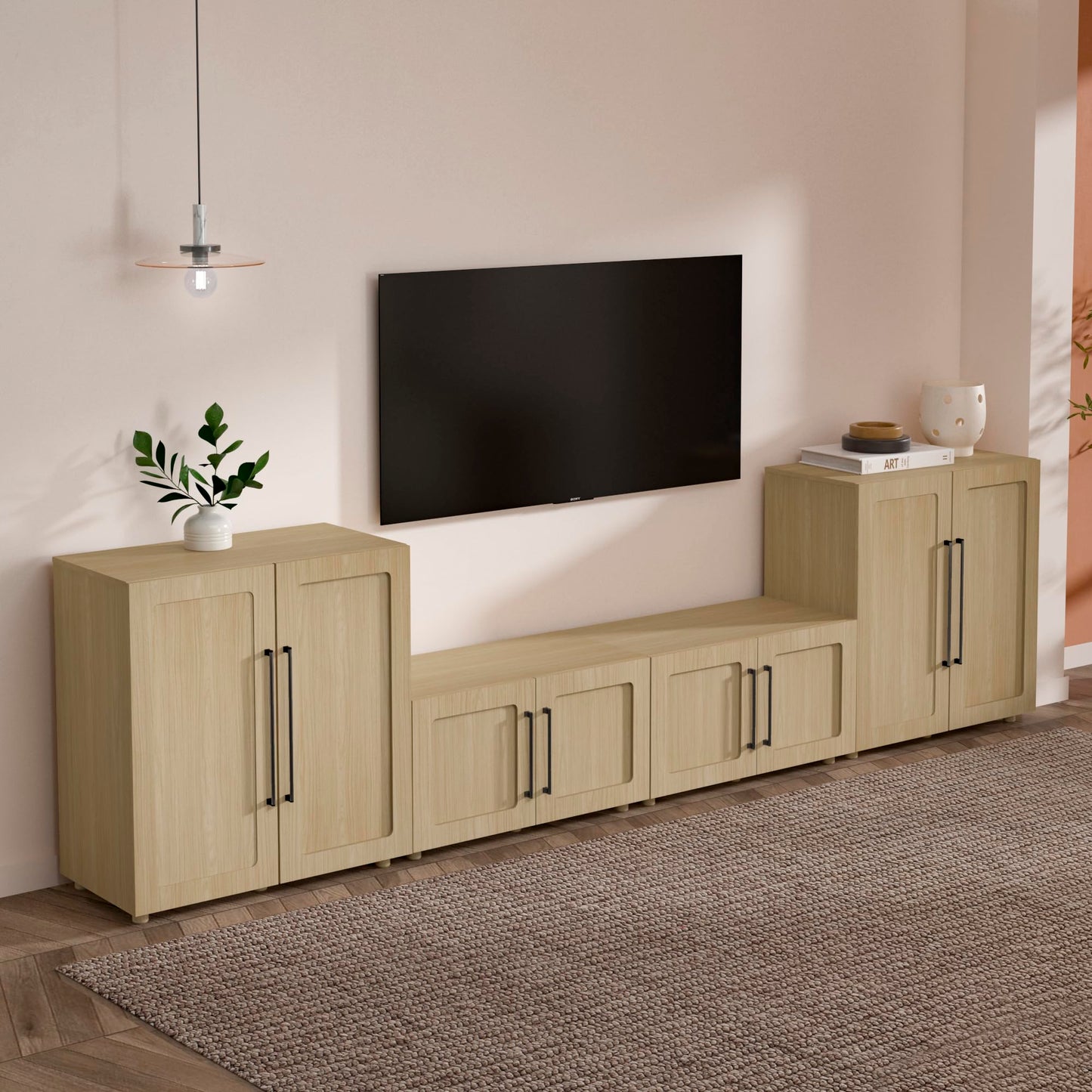 From the Tree Furniture 32 Inch Modular Sideboard Storage Cabinet with Soft-Close Doors | Buffet Accent Cabinet for Living Room, Entryway, Dining Room & Office | Scratch-Resistant Modern Design