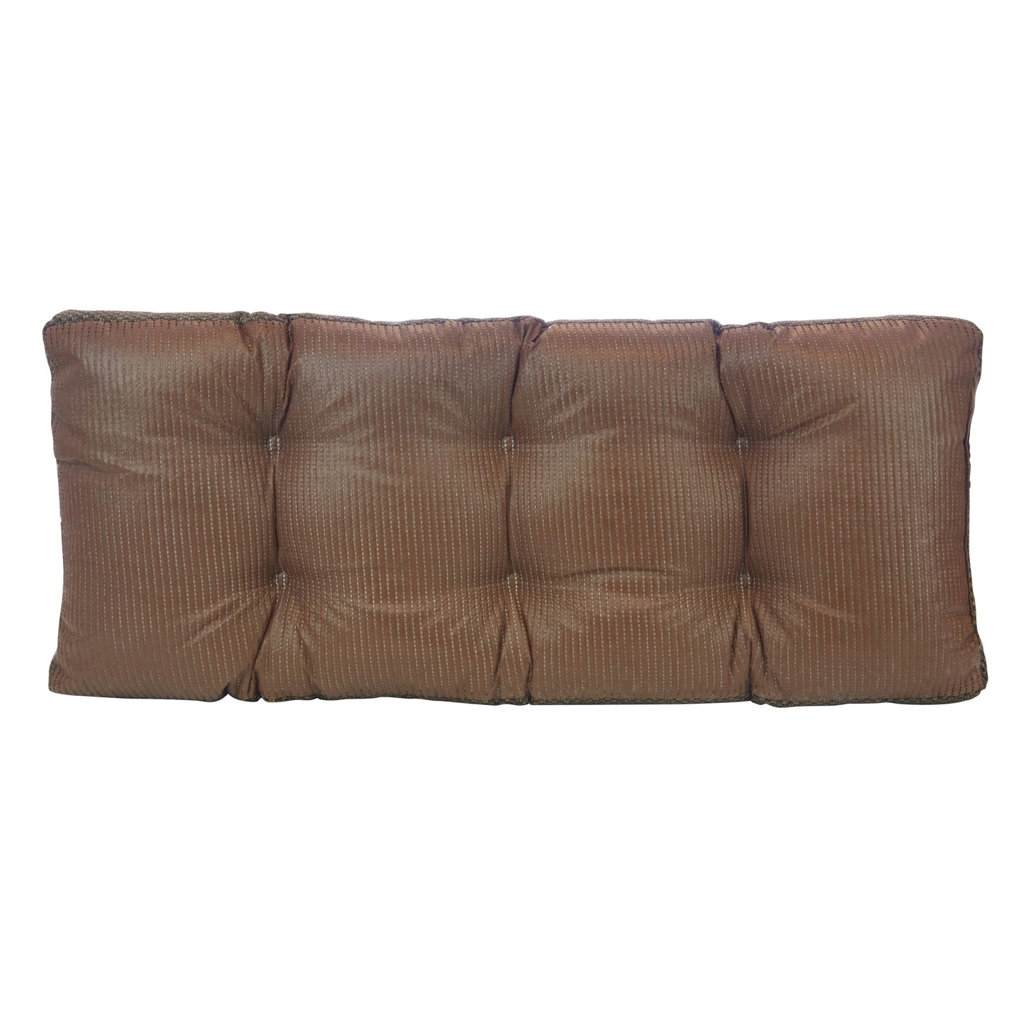 Klear Vu The Gripper Non-Slip Tufted Bench Cushion for Indoor Furniture, Assembled in USA, Entryway Storage, Bay Window, Corner Nook or Piano Seat, 33 Inches, Chenille Dark Brown