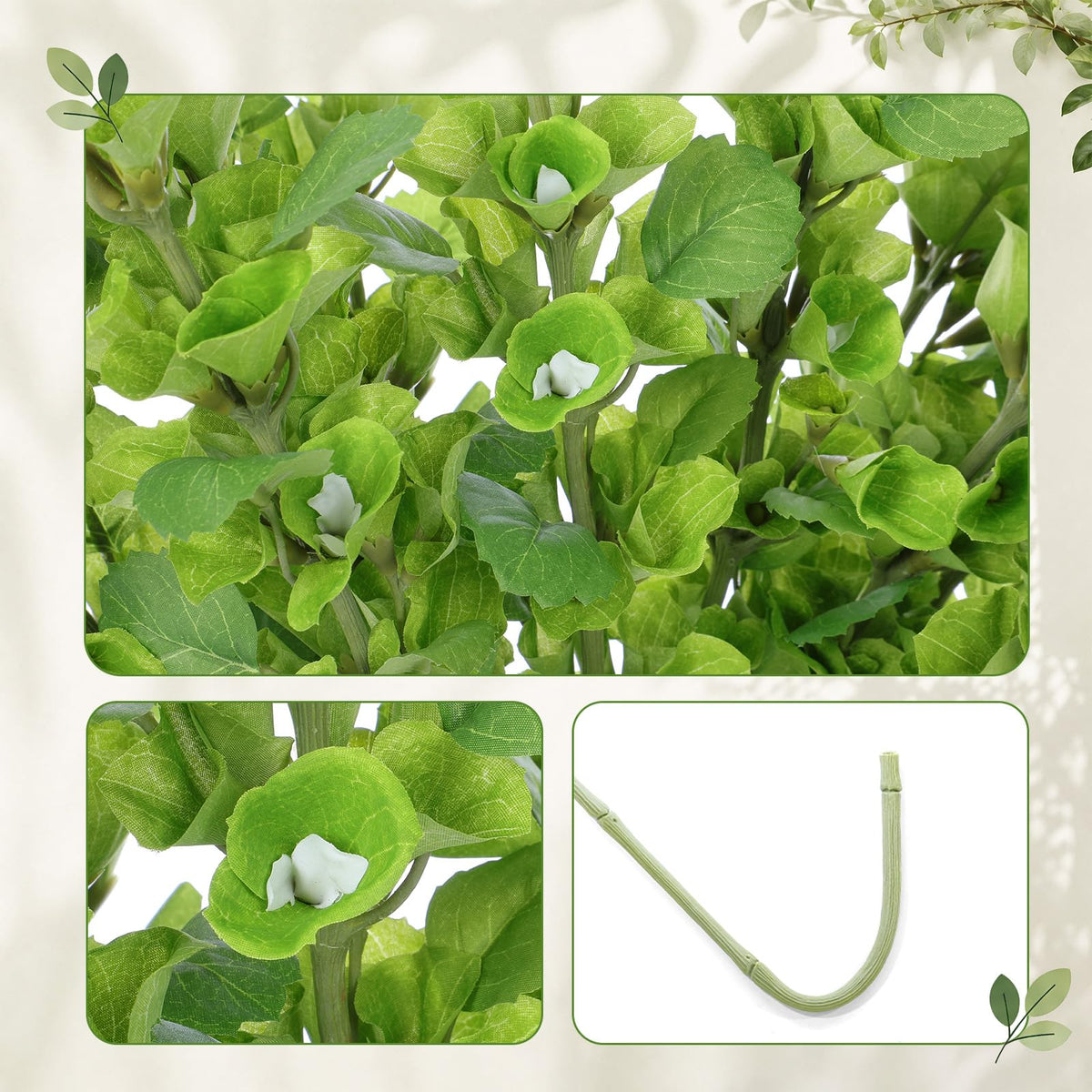 Hotop 12 Pcs Bells of Ireland Artificial Flowers 33.46 Inches Green Fake Shellflower Faux Bells of Ireland Flowers for Vase Table Centerpiece Wedding Party Decoration Indoor Outdoor
