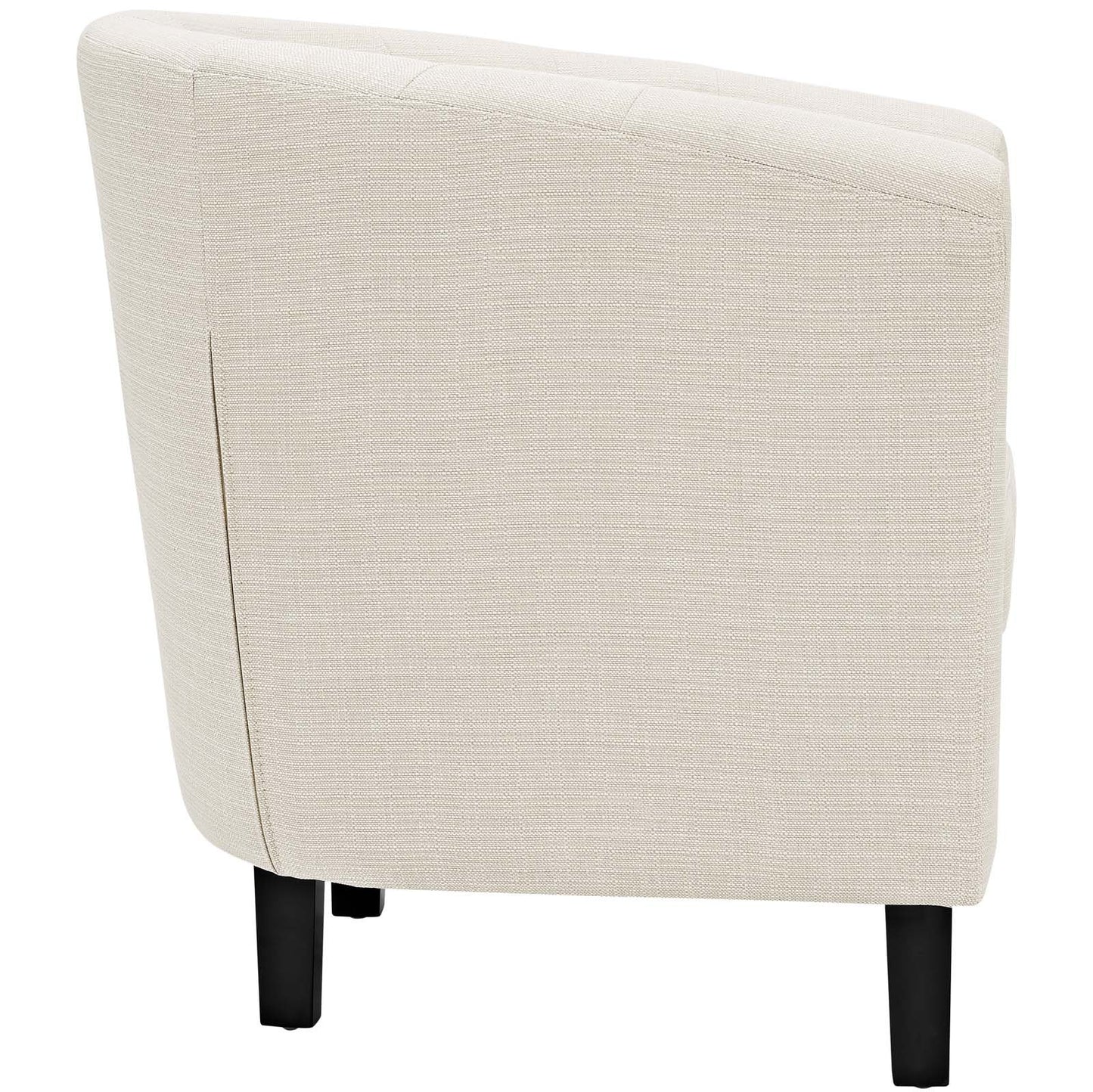 Modway Prospect Upholstered Fabric Contemporary Modern Two Armchairs in Beige