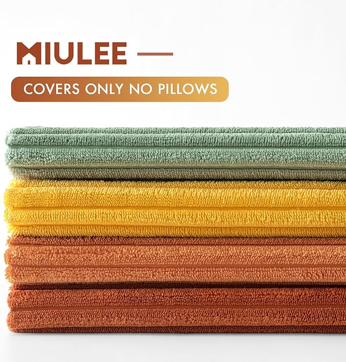 MIULEE Decorative Throw Pillow Covers 18x18 Inch Set of 4, Vibrant Cushion