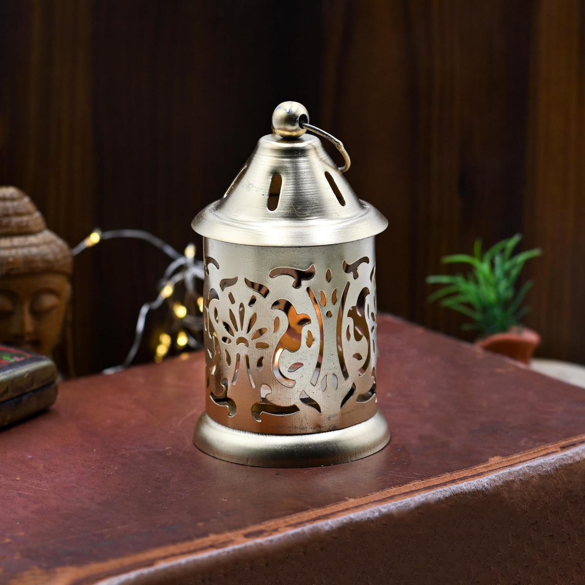 IGH Elegant Iron Tea Light Lantern | Diwali & Christmas Decor | Birthday Gift | Gift for Her | Hanging Candle Holder (20)