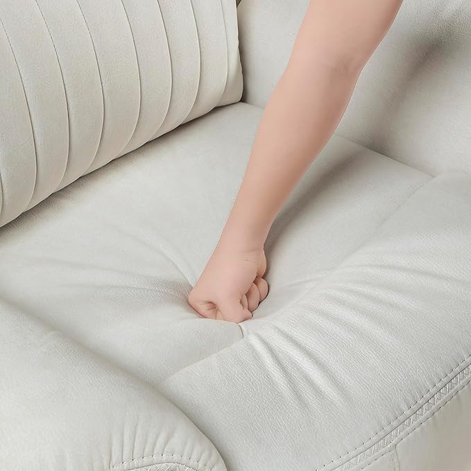 Lexicon Manual Recliner Chair, Polished Microfiber Reclining Sofa Chair