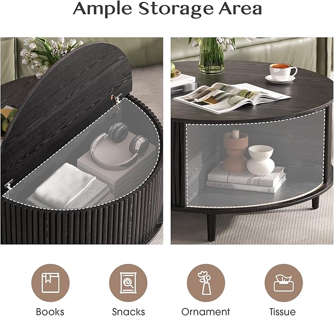 JOINICE Round Coffee Table