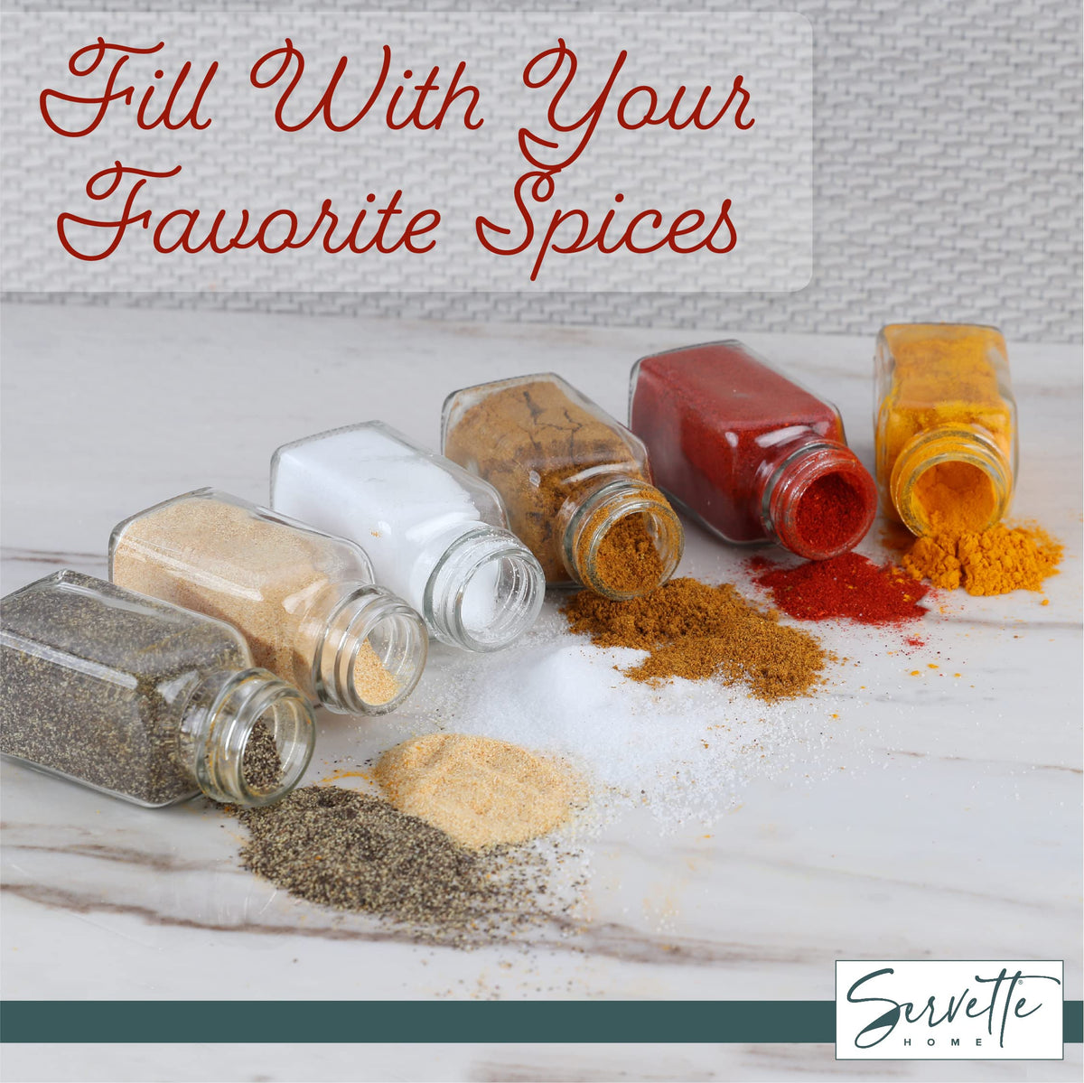 2 ounce Glass Spice Shaker