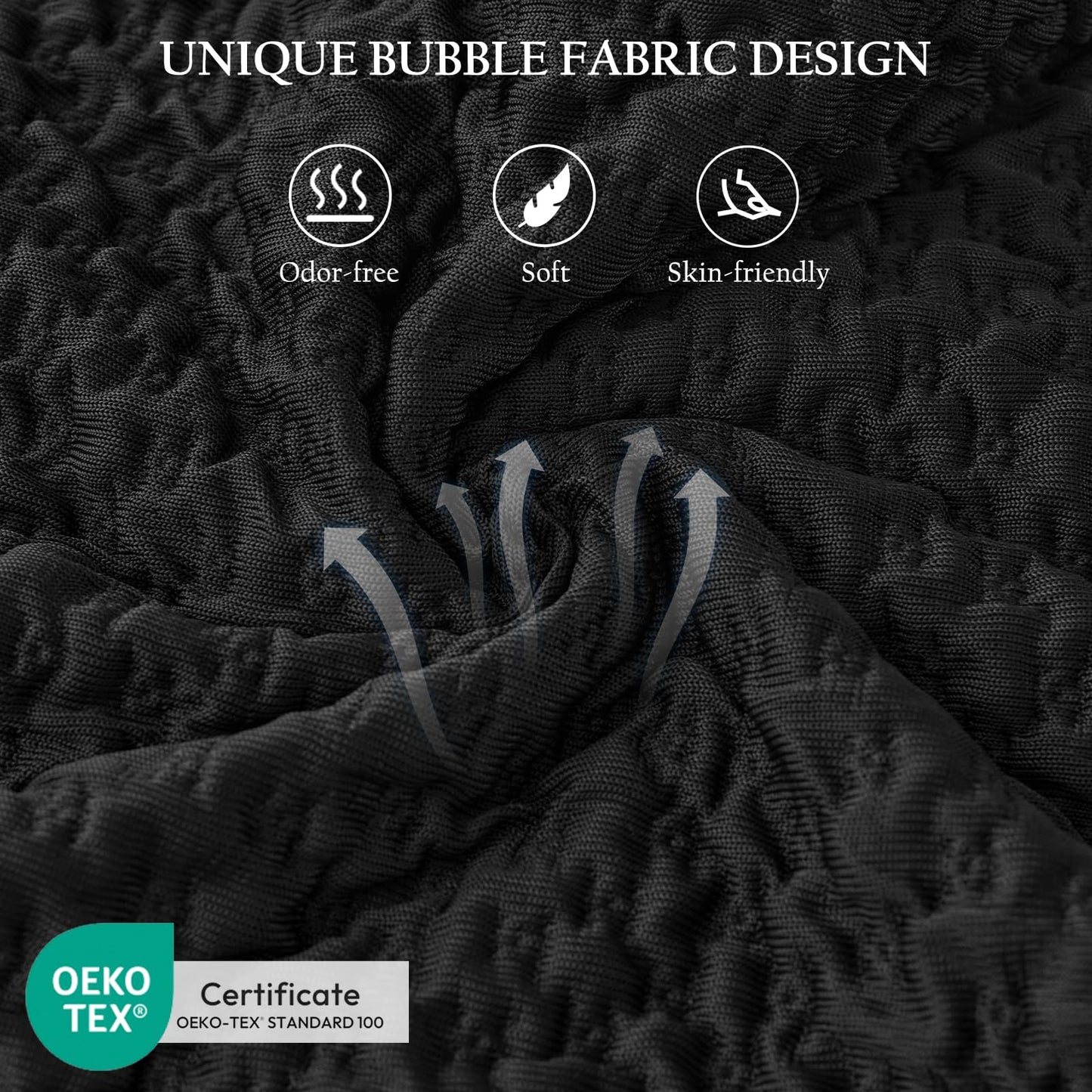 Luxe Linen Side Sleeper Pillow for Neck & Shoulder Comfort, Cooling Cervical Contour Gusseted Pillow for Hot Sleepers, Adjustable Luxury Shredded Memory Foam, Washable Cover, Black Standard Size